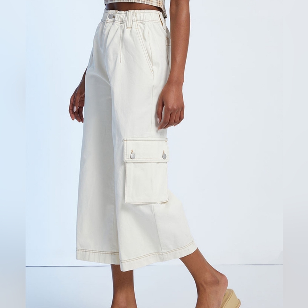 NWT OBEY Hazel II Cropped Wide-Leg Cargo Pant